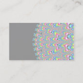 Rainbow Waterfall - Fraktal Art Visitenkarte (Rückseite)