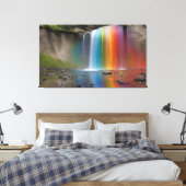 Rainbow Waterfall Leinwanddruck (Insitu (Schlafzimmer))