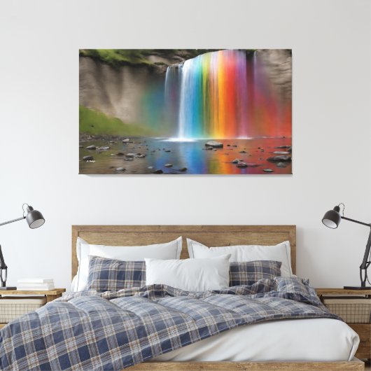 Rainbow Waterfall Leinwanddruck (Insitu (Schlafzimmer))