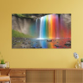 Rainbow Waterfall Leinwanddruck (Insitu (Wohnzimmer))