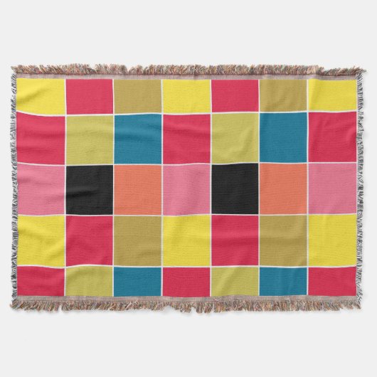 Rainbow Waterfall Squares Decke (Vorderseite)