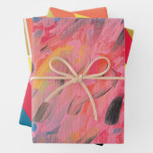 Rainbow Waterfall Squares Geschenkpapier Set (Beispiel)