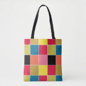 Rainbow Waterfall Squares Tasche (Vorderseite)