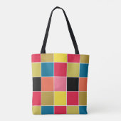 Rainbow Waterfall Squares Tasche (Rückseite)