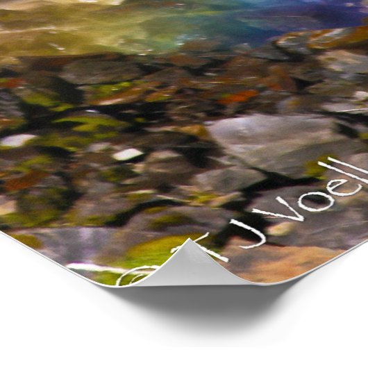 Rainbow Waterfall w/Scripture Verse Poster (Ecke)