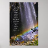 Rainbow Waterfall w/Scripture Verse Poster (Vorne)