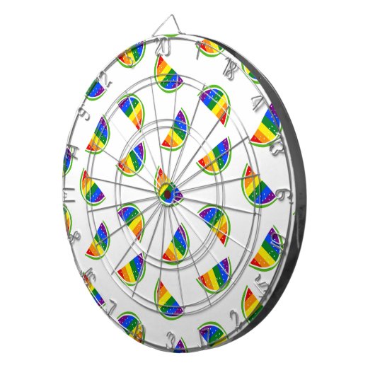 Rainbow Watermelon Dartscheibe (Vorderseite rechts)