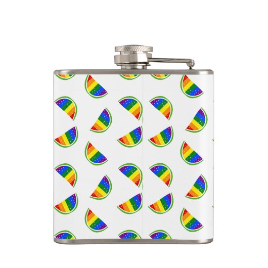 Rainbow Watermelon Flachmann (Rückseite)