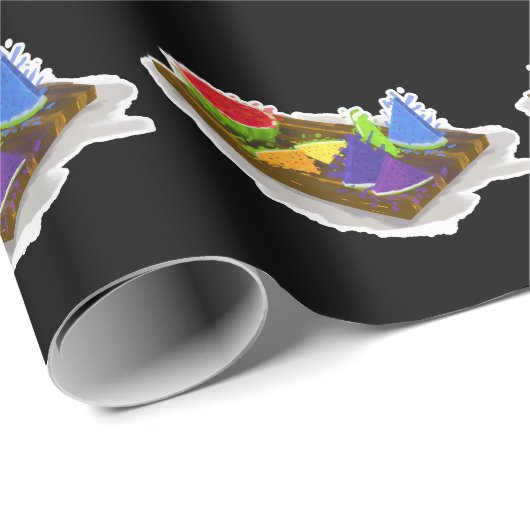 Rainbow Watermelon Geschenkpapier (Rolleneckpunkt)