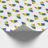 Rainbow Watermelon Geschenkpapier (Ecke)