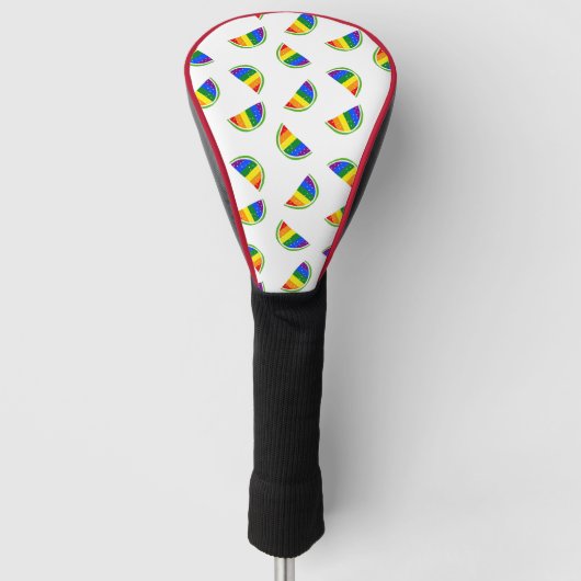 Rainbow Watermelon Golf Headcover (Vorderseite)