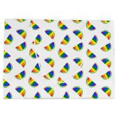 Rainbow Watermelon Große Geschenktüte (Rückseite)