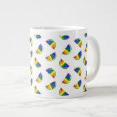 Rainbow Watermelon Jumbo-Tasse (Vorderseite Rechts)
