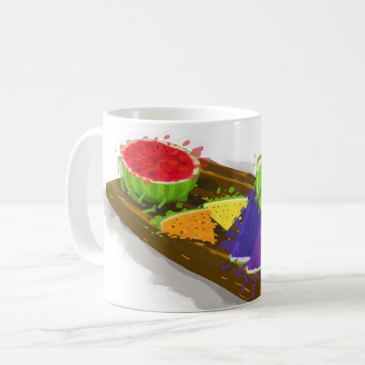Rainbow Watermelon Kaffeetasse (Vorderseite Links)