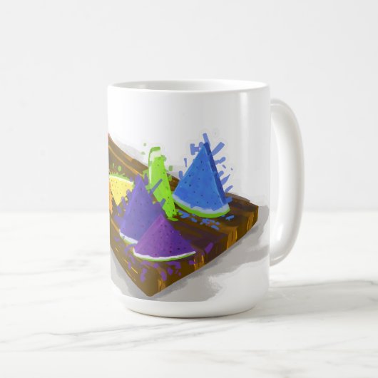 Rainbow Watermelon Kaffeetasse (VorderseiteRechts)
