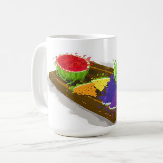 Rainbow Watermelon Kaffeetasse (Vorderseite Links)