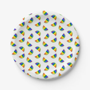 Rainbow Watermelon Pappteller