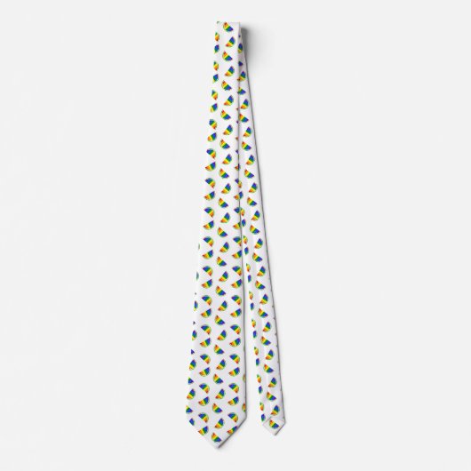 Rainbow Watermelon Pattern Krawatte (Vorderseite)