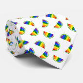 Rainbow Watermelon Pattern Krawatte (Gerollt)