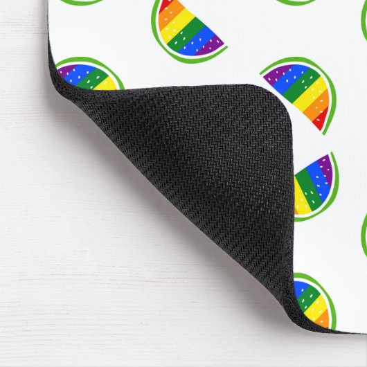 Rainbow Watermelon Pattern Mousepad (Ecke)