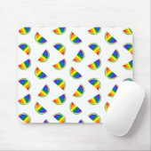 Rainbow Watermelon Pattern Mousepad (Mit Mouse)