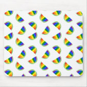 Rainbow Watermelon Pattern Mousepad (Vorne)
