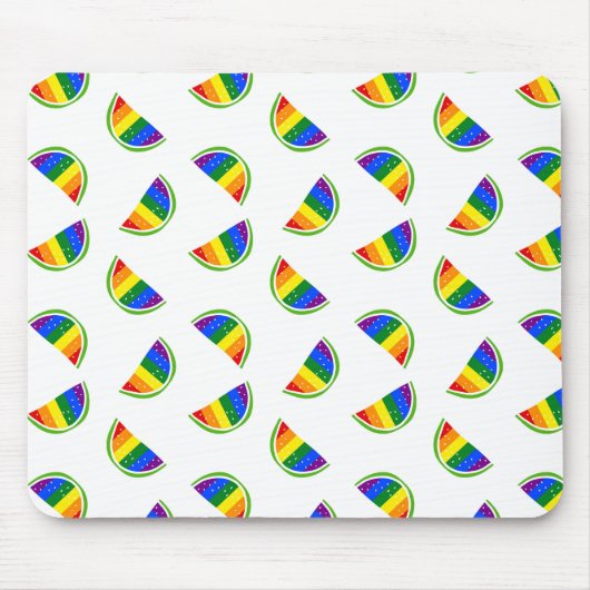 Rainbow Watermelon Pattern Mousepad (Vorne)