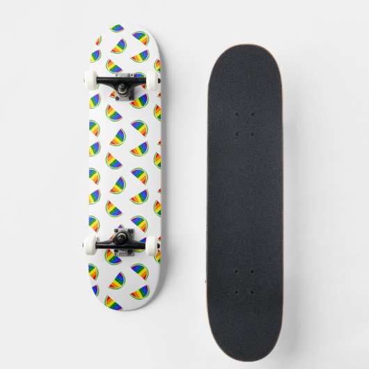 Rainbow Watermelon Pattern Skateboard (Vorderseite)