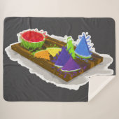 Rainbow Watermelon Sherpadecke (Vorderseite (Horizontal))