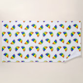 Rainbow Watermelon Strandtuch (Vorderseite)