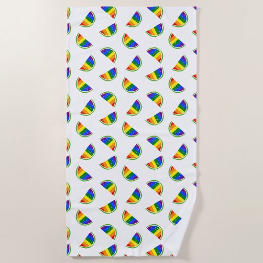 Rainbow Watermelon Strandtuch (Vorderseite)