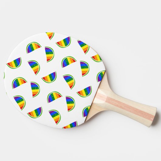 Rainbow Watermelon Tischtennis Schläger (Seitenansicht)