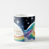 Rainbow Wave Brighter Year Inspirational Classic  Kaffeetasse (Mittel)