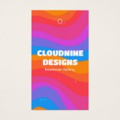 Rainbow Wave CUSTOM Closing Size Price Hang Tag (Vorderseite)