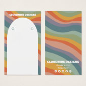 Rainbow Wave Earring Necklace Juwelier Display Car (Vorne & Hinten)