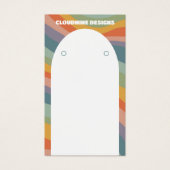 Rainbow Wave Earring Necklace Juwelier Display Car (Vorderseite)