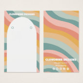 Rainbow Wave Earring Necklace Juwelier Display Car (Vorne & Hinten)