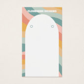 Rainbow Wave Earring Necklace Juwelier Display Car (Vorderseite)