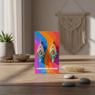 Rainbow Wave Earring Necklace Juwelier Display Car