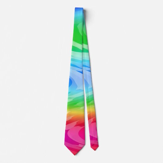 Rainbow Wave Krawatte (Vorderseite)