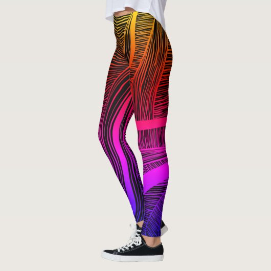Rainbow Wave Line Leggings (Links)