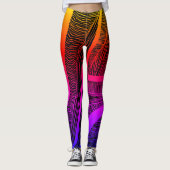 Rainbow Wave Line Leggings (Vorderseite)