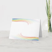 Rainbow Wave RSVP-Karte Einladung (Rückseite)