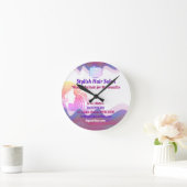 Rainbow Waves Acrylmauer Runde Wanduhr (Zuhause)
