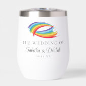 Rainbow Waves Beautiful Custom Wedding (Vorderseite)