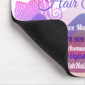 Rainbow Waves Maus-Pad mit Logo Mousepad (Ecke)