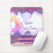 Rainbow Waves Maus-Pad mit Logo Mousepad (Mit Mouse)