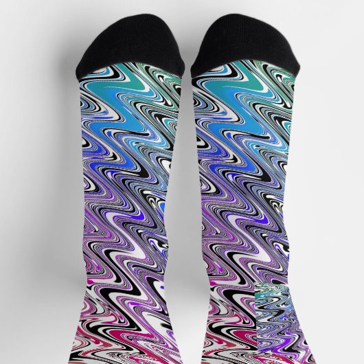 Rainbow Waves Socks Socken (Oben)