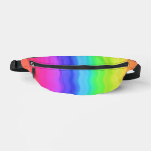 Rainbow Wavy Wave Gradual Pastel Farbe Bauchtasche