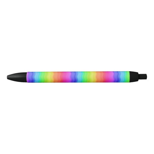Rainbow Wavy Wave Gradual Pastel Farbe Kugelschreiber (Vorderseite)